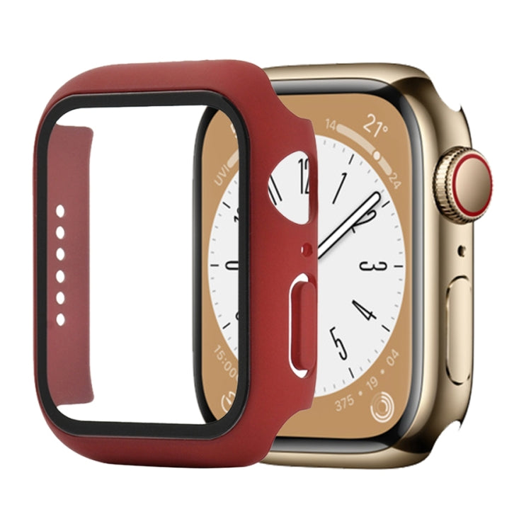 Shockproof PC+Tempered Glass Watch Protective Case, For Apple Watch Series 9 / 8 / 7 45mm