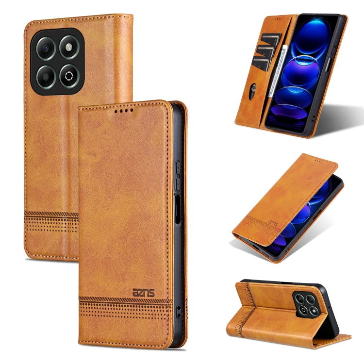 AZNS Magnetic Calf Texture Flip Leather Phone Case, For Honor 200, For Honor 200 Pro, For Honor Play 50/Play 50m 5G, For Honor 200 Lite Global