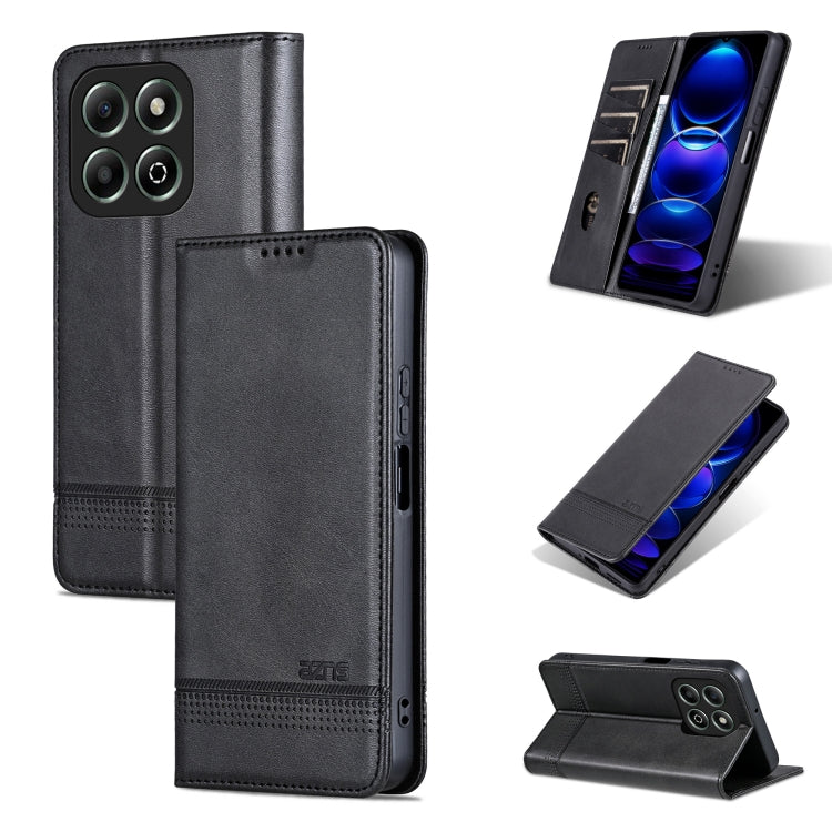 AZNS Magnetic Calf Texture Flip Leather Phone Case, For Honor 200, For Honor 200 Pro, For Honor Play 50/Play 50m 5G, For Honor 200 Lite Global