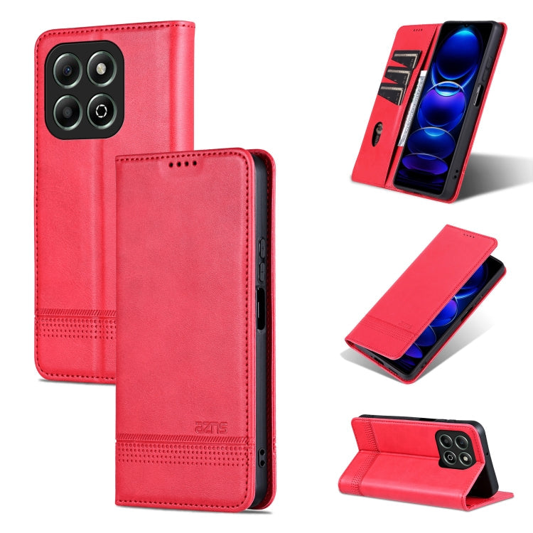 AZNS Magnetic Calf Texture Flip Leather Phone Case, For Honor 200, For Honor 200 Pro, For Honor Play 50/Play 50m 5G, For Honor 200 Lite Global