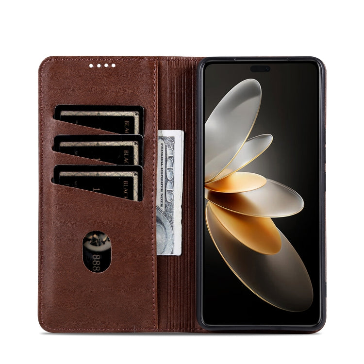 AZNS Magnetic Calf Texture Flip Leather Phone Case, For Honor 200, For Honor 200 Pro, For Honor Play 50/Play 50m 5G, For Honor 200 Lite Global