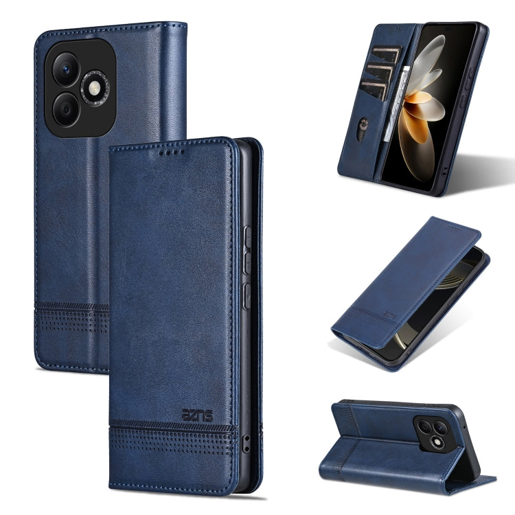 AZNS Magnetic Calf Texture Flip Leather Phone Case, For Honor 200, For Honor 200 Pro, For Honor Play 50/Play 50m 5G, For Honor 200 Lite Global