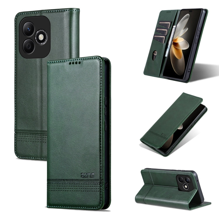 AZNS Magnetic Calf Texture Flip Leather Phone Case, For Honor 200, For Honor 200 Pro, For Honor Play 50/Play 50m 5G, For Honor 200 Lite Global