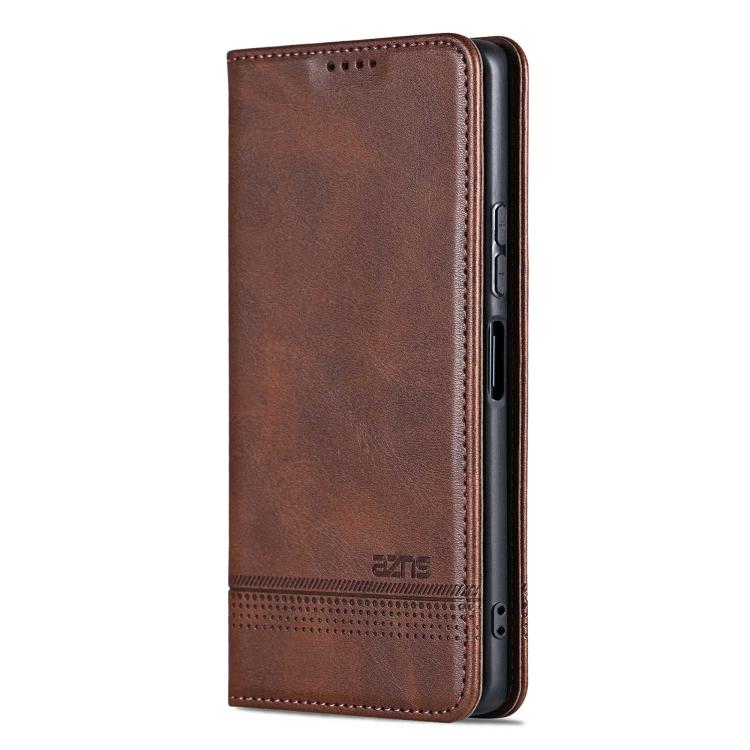 AZNS Magnetic Calf Texture Flip Leather Phone Case, For Honor 600 Lite Global, For Honor Play 10T 5G/400 Smart 5G, For Honor X70 5G, For Honor 400 Pro 5G Global 160.8mm