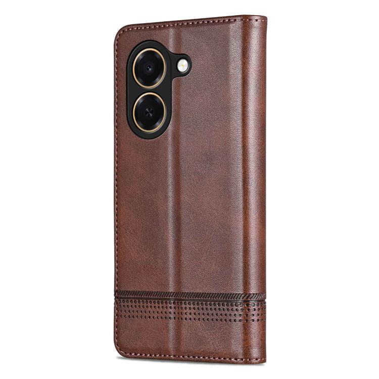 AZNS Magnetic Calf Texture Flip Leather Phone Case, For Honor 600 Lite Global, For Honor Play 10T 5G/400 Smart 5G, For Honor X70 5G, For Honor 400 Pro 5G Global 160.8mm