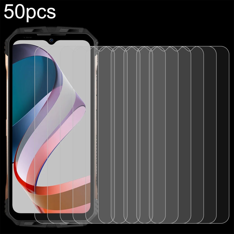 50pcs 0.26mm 9H 2.5D Tempered Glass Film, For DOOGEE V30T(50 PCS), For TCL 406 (50 PCS)