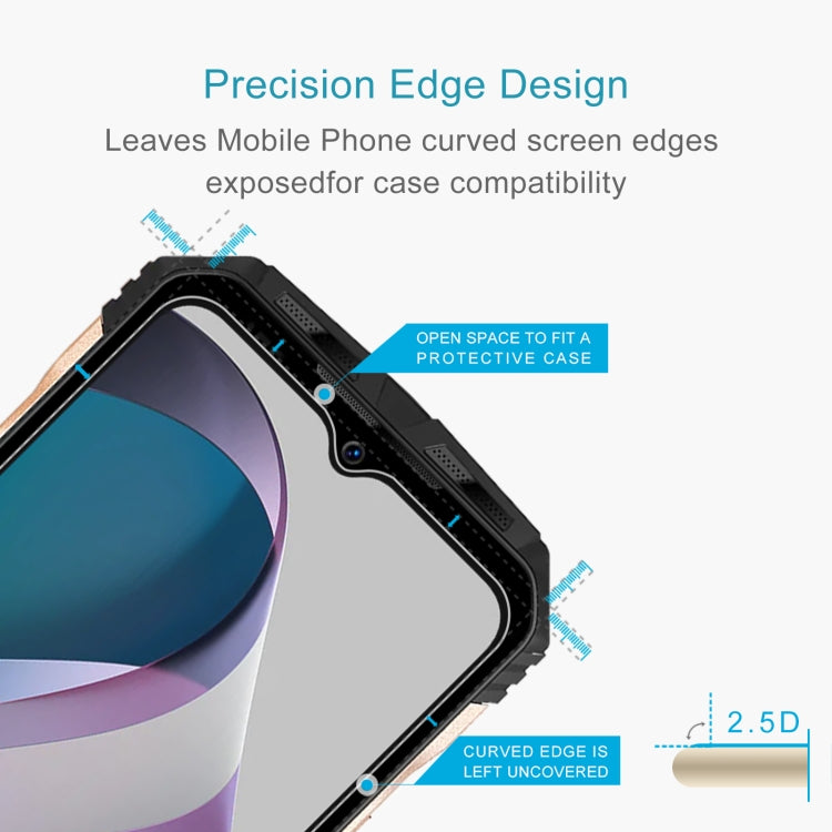 50pcs 0.26mm 9H 2.5D Tempered Glass Film, For DOOGEE V30T(50 PCS), For TCL 406 (50 PCS)