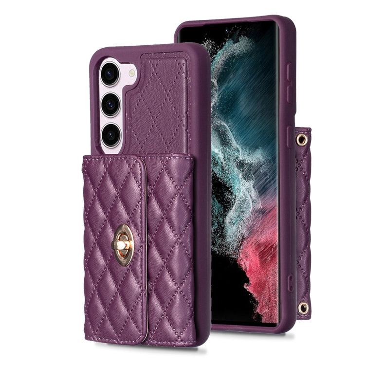 Horizontal Wallet Rhombic Leather Phone Case, For Samsung Galaxy S23 5G, For Samsung Galaxy S22+ 5G, For Samsung Galaxy S21 5G, For Samsung Galaxy S21+ 5G