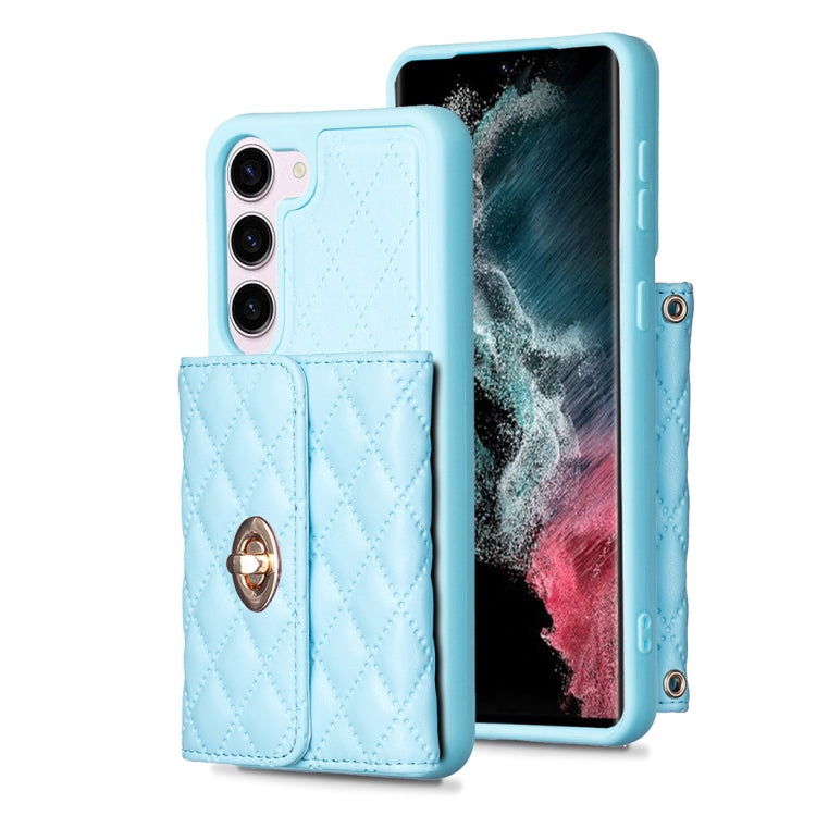 Horizontal Wallet Rhombic Leather Phone Case, For Samsung Galaxy S23 5G, For Samsung Galaxy S22+ 5G, For Samsung Galaxy S21 5G, For Samsung Galaxy S21+ 5G