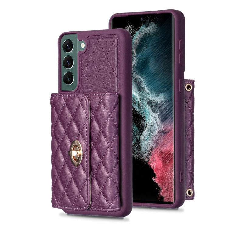 Horizontal Wallet Rhombic Leather Phone Case, For Samsung Galaxy S23 5G, For Samsung Galaxy S22+ 5G, For Samsung Galaxy S21 5G, For Samsung Galaxy S21+ 5G