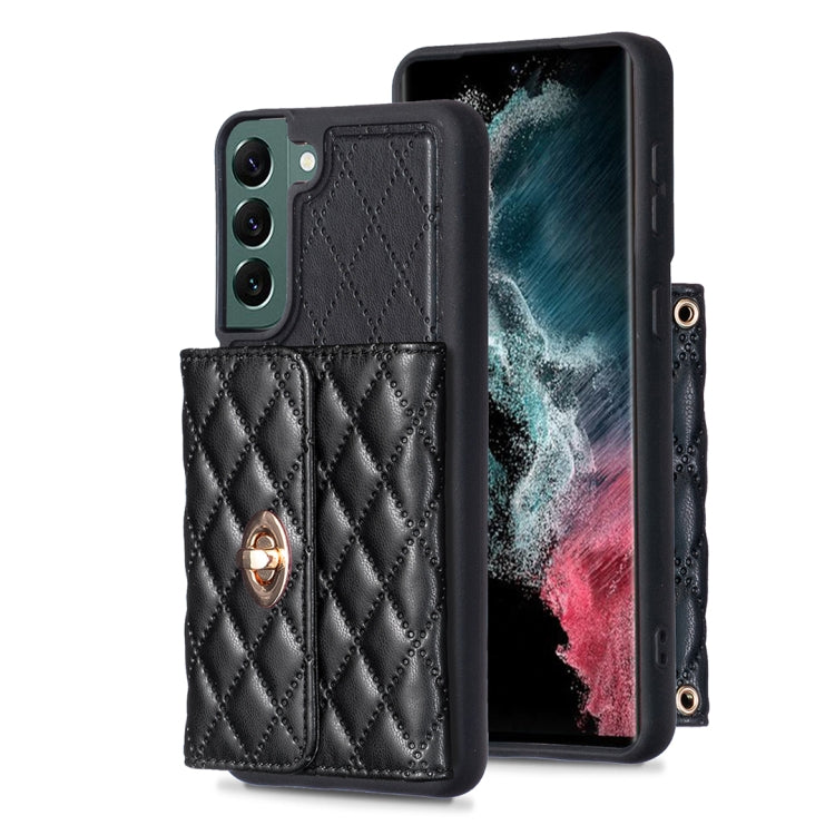 Horizontal Wallet Rhombic Leather Phone Case, For Samsung Galaxy S23 5G, For Samsung Galaxy S22+ 5G, For Samsung Galaxy S21 5G, For Samsung Galaxy S21+ 5G
