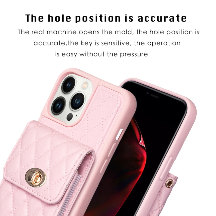 Vertical Wallet Rhombic Leather Phone Case, For iPhone 13 Pro, For iPhone 13 Pro Max, For iPhone 12 / 12 Pro, For iPhone 12 Pro Max