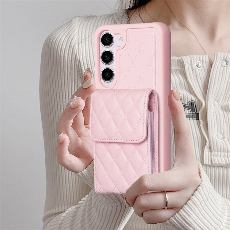 Vertical Wallet Rhombic Leather Phone Case, For Samsung Galaxy S23 5G, For Samsung Galaxy S22+ 5G, For Samsung Galaxy S21 5G, For Samsung Galaxy S21+ 5G
