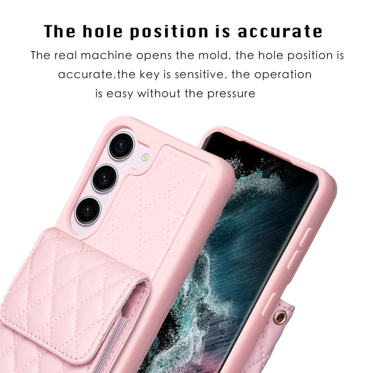 Vertical Wallet Rhombic Leather Phone Case, For Samsung Galaxy S23 5G, For Samsung Galaxy S22+ 5G, For Samsung Galaxy S21 5G, For Samsung Galaxy S21+ 5G