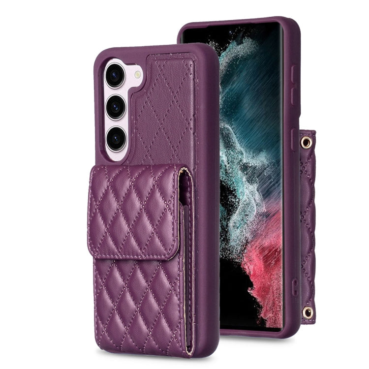 Vertical Wallet Rhombic Leather Phone Case, For Samsung Galaxy S23 5G, For Samsung Galaxy S22+ 5G, For Samsung Galaxy S21 5G, For Samsung Galaxy S21+ 5G