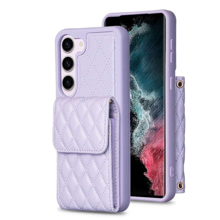 Vertical Wallet Rhombic Leather Phone Case, For Samsung Galaxy S23 5G, For Samsung Galaxy S22+ 5G, For Samsung Galaxy S21 5G, For Samsung Galaxy S21+ 5G