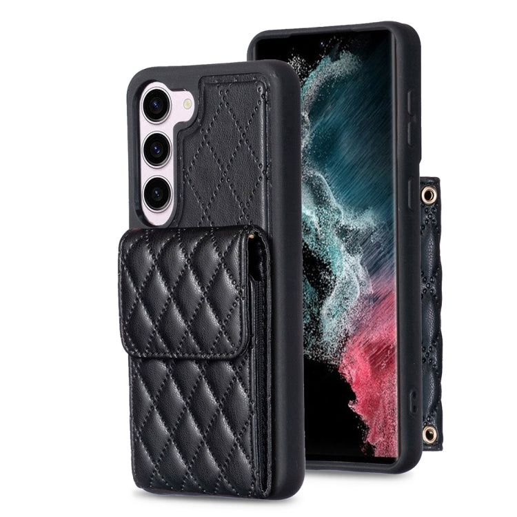 Vertical Wallet Rhombic Leather Phone Case, For Samsung Galaxy S23 5G, For Samsung Galaxy S22+ 5G, For Samsung Galaxy S21 5G, For Samsung Galaxy S21+ 5G