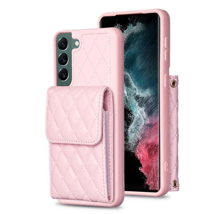 Vertical Wallet Rhombic Leather Phone Case, For Samsung Galaxy S23 5G, For Samsung Galaxy S22+ 5G, For Samsung Galaxy S21 5G, For Samsung Galaxy S21+ 5G