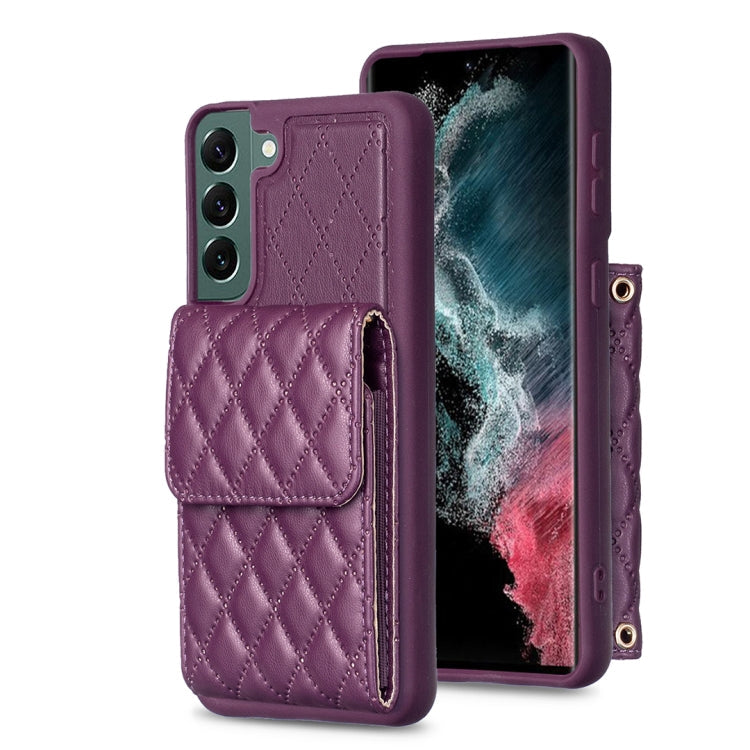 Vertical Wallet Rhombic Leather Phone Case, For Samsung Galaxy S23 5G, For Samsung Galaxy S22+ 5G, For Samsung Galaxy S21 5G, For Samsung Galaxy S21+ 5G