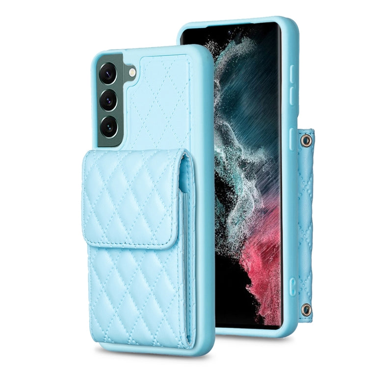 Vertical Wallet Rhombic Leather Phone Case, For Samsung Galaxy S23 5G, For Samsung Galaxy S22+ 5G, For Samsung Galaxy S21 5G, For Samsung Galaxy S21+ 5G