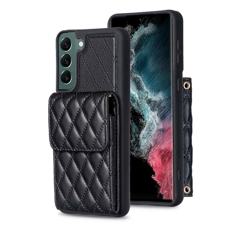 Vertical Wallet Rhombic Leather Phone Case, For Samsung Galaxy S23 5G, For Samsung Galaxy S22+ 5G, For Samsung Galaxy S21 5G, For Samsung Galaxy S21+ 5G