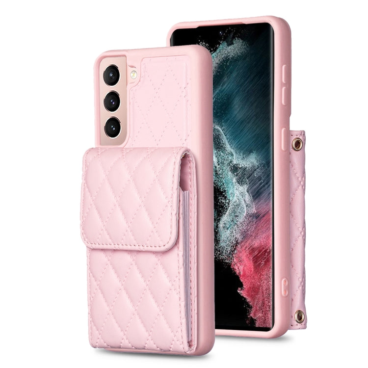 Vertical Wallet Rhombic Leather Phone Case, For Samsung Galaxy S23 5G, For Samsung Galaxy S22+ 5G, For Samsung Galaxy S21 5G, For Samsung Galaxy S21+ 5G