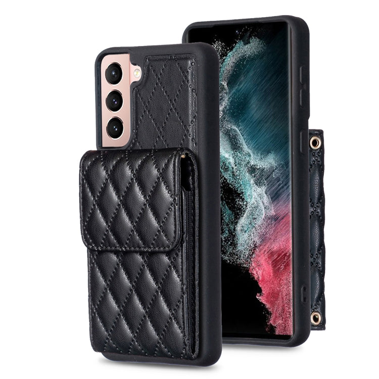 Vertical Wallet Rhombic Leather Phone Case, For Samsung Galaxy S23 5G, For Samsung Galaxy S22+ 5G, For Samsung Galaxy S21 5G, For Samsung Galaxy S21+ 5G