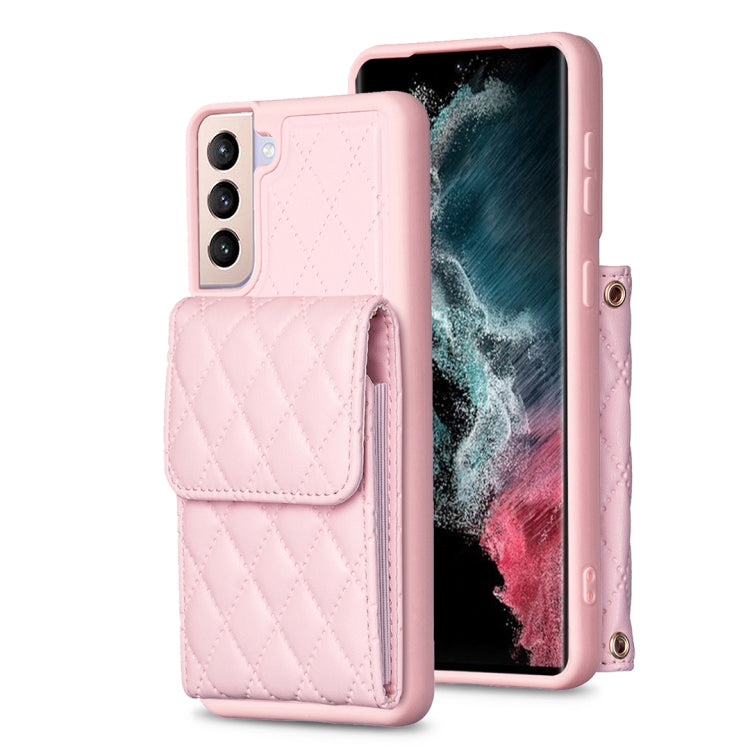 Vertical Wallet Rhombic Leather Phone Case, For Samsung Galaxy S23 5G, For Samsung Galaxy S22+ 5G, For Samsung Galaxy S21 5G, For Samsung Galaxy S21+ 5G