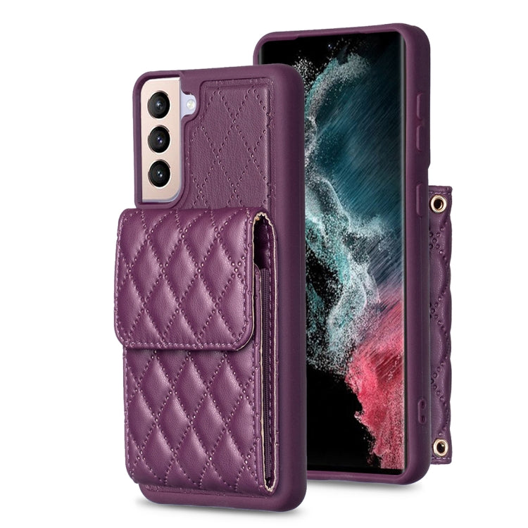 Vertical Wallet Rhombic Leather Phone Case, For Samsung Galaxy S23 5G, For Samsung Galaxy S22+ 5G, For Samsung Galaxy S21 5G, For Samsung Galaxy S21+ 5G