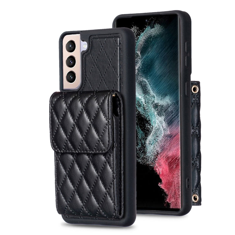 Vertical Wallet Rhombic Leather Phone Case, For Samsung Galaxy S23 5G, For Samsung Galaxy S22+ 5G, For Samsung Galaxy S21 5G, For Samsung Galaxy S21+ 5G