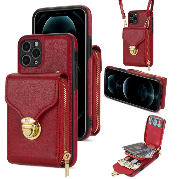 Zipper Hardware Card Wallet Phone Case, For iPhone 11 Pro Max, For iPhone 11 Pro, For iPhone 11, For iPhone 13 mini
