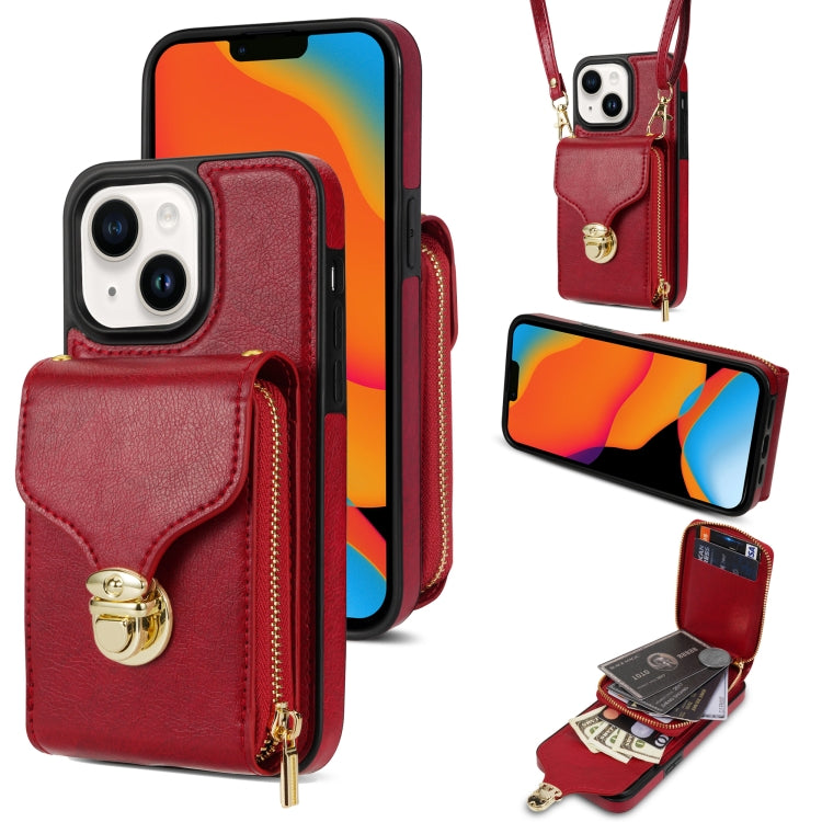Zipper Hardware Card Wallet Phone Case, For iPhone 11 Pro Max, For iPhone 11 Pro, For iPhone 11, For iPhone 13 mini