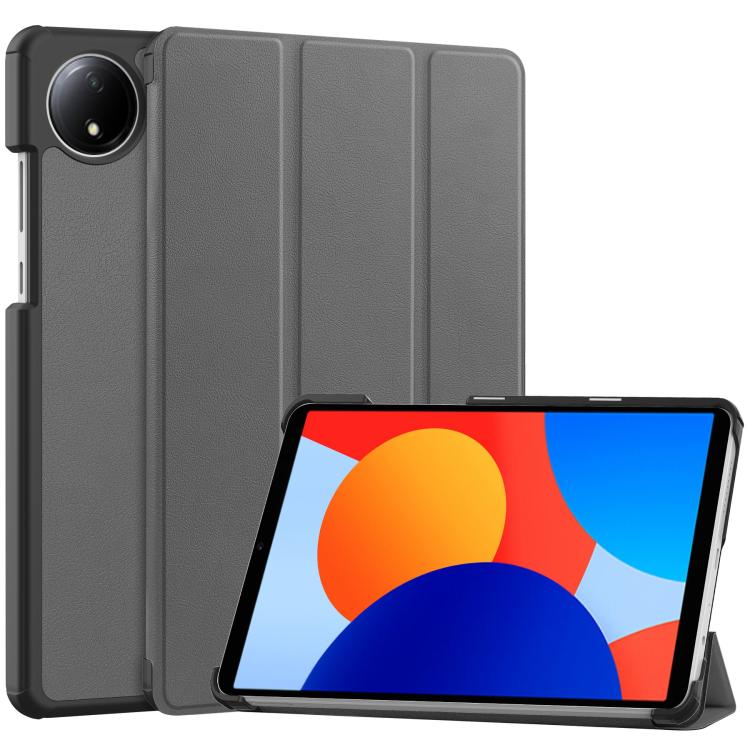 Custer Texture 3-Fold Holder Leather Smart Tablet Case, For Xiaomi Redmi Pad SE 8.7, For Xiaomi Pad 6 / 6 Pro