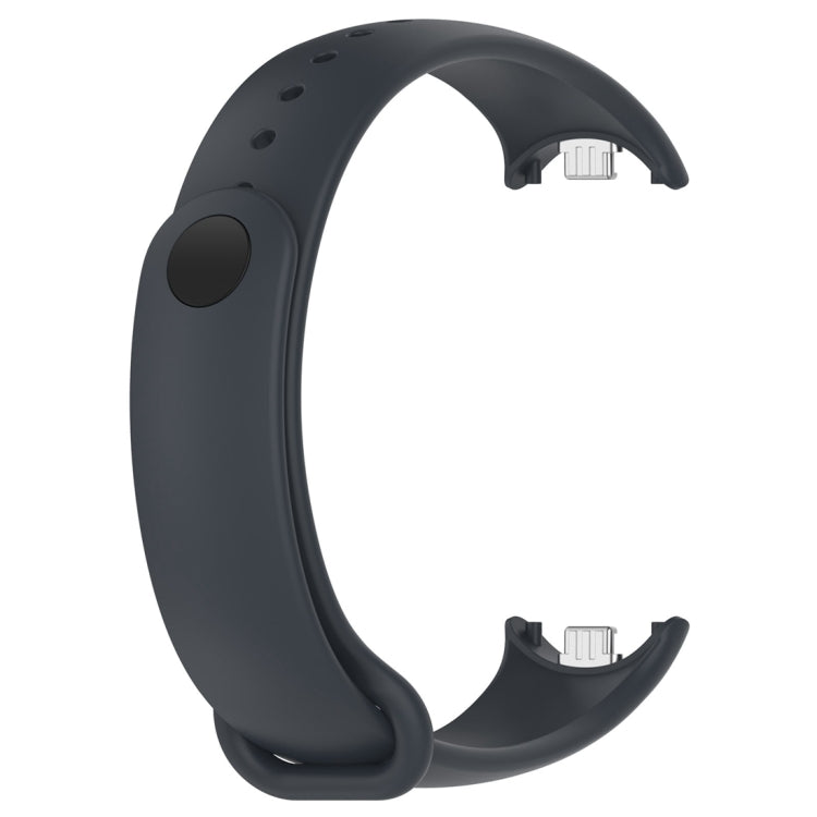 Solid Color Stainless Steel Plug Replacement Watch Band, For Xiaomi Mi Band 8