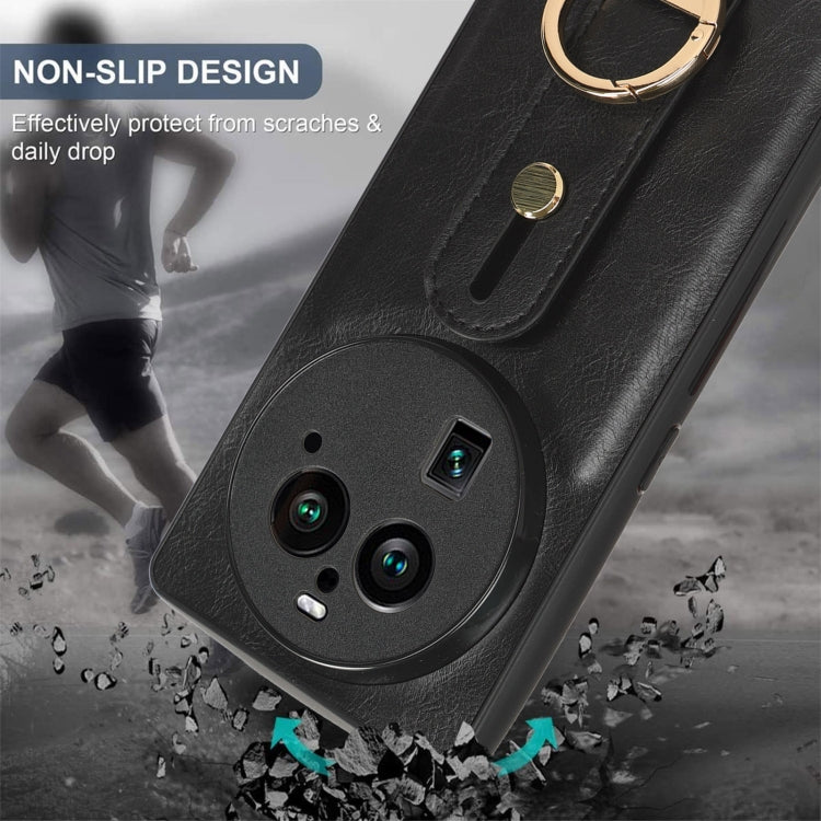 Wristband Leather Back Phone Case, For OPPO Find X6 Pro 5G, For Realme C55
