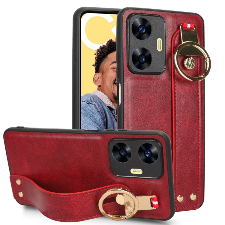 Wristband Leather Back Phone Case, For OPPO Find X6 Pro 5G, For Realme C55