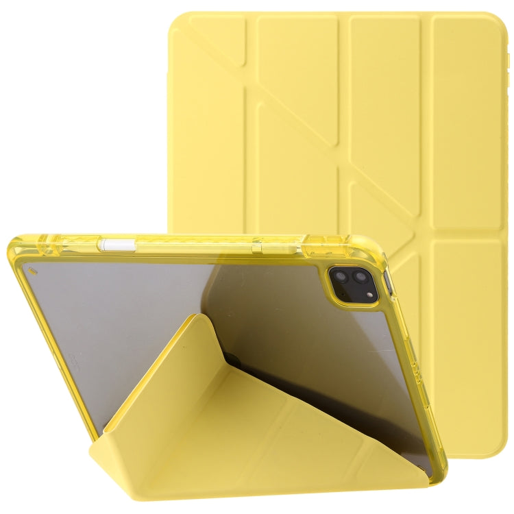 Clear Acrylic Deformation Leather Tablet Case, For iPad 10th Gen 10.9 2022, For iPad Pro 12.9 2022 / 2021 / 2020