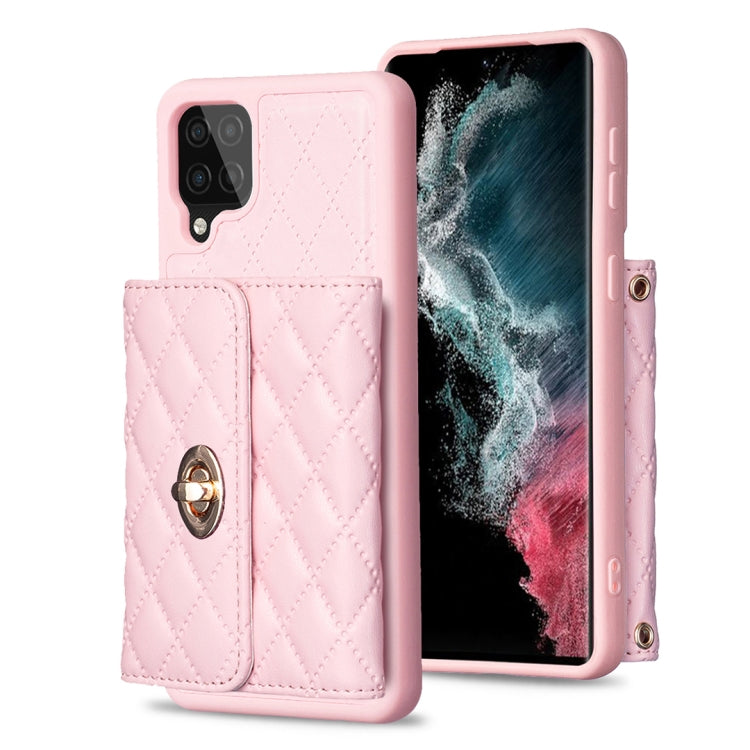 Horizontal Metal Buckle Wallet Rhombic Leather Phone Case, For Samsung Galaxy A12, For Samsung Galaxy A13 4G, For Samsung Galaxy A34 5G, For Samsung Galaxy A52 4G / 5G