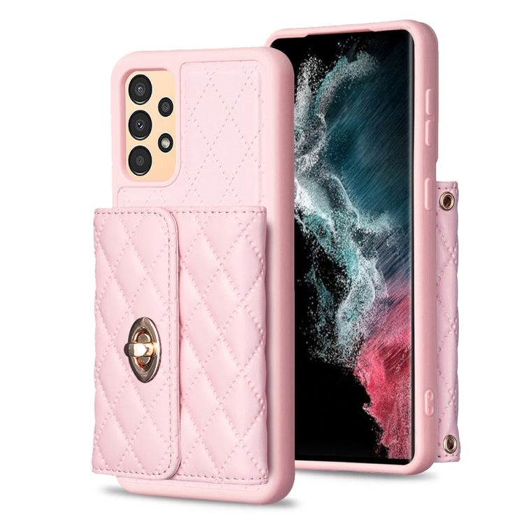 Horizontal Metal Buckle Wallet Rhombic Leather Phone Case, For Samsung Galaxy A12, For Samsung Galaxy A13 4G, For Samsung Galaxy A34 5G, For Samsung Galaxy A52 4G / 5G