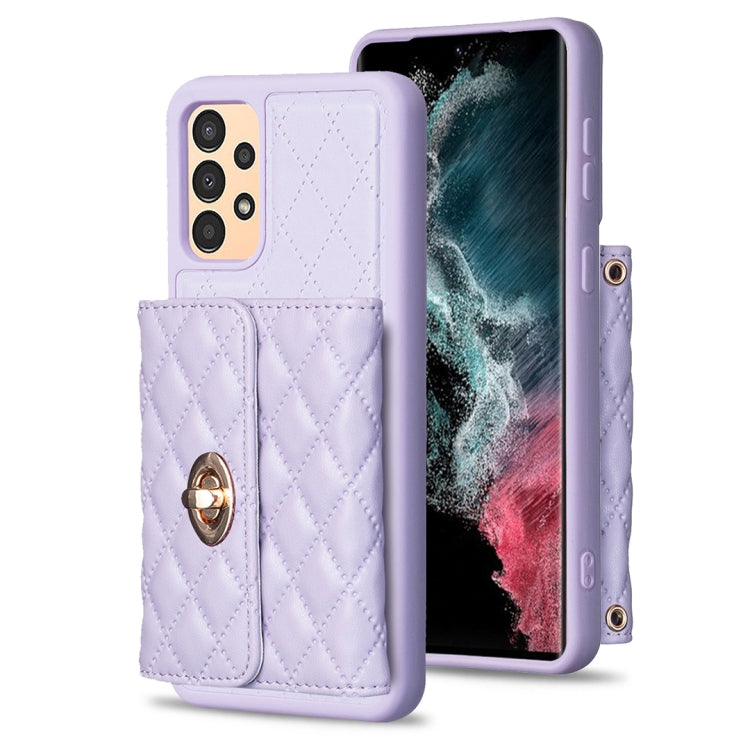Horizontal Metal Buckle Wallet Rhombic Leather Phone Case, For Samsung Galaxy A12, For Samsung Galaxy A13 4G, For Samsung Galaxy A34 5G, For Samsung Galaxy A52 4G / 5G
