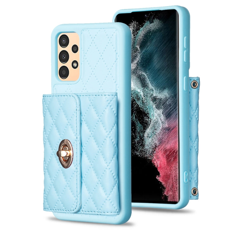 Horizontal Metal Buckle Wallet Rhombic Leather Phone Case, For Samsung Galaxy A12, For Samsung Galaxy A13 4G, For Samsung Galaxy A34 5G, For Samsung Galaxy A52 4G / 5G