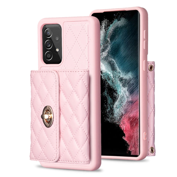 Horizontal Metal Buckle Wallet Rhombic Leather Phone Case, For Samsung Galaxy A12, For Samsung Galaxy A13 4G, For Samsung Galaxy A34 5G, For Samsung Galaxy A52 4G / 5G