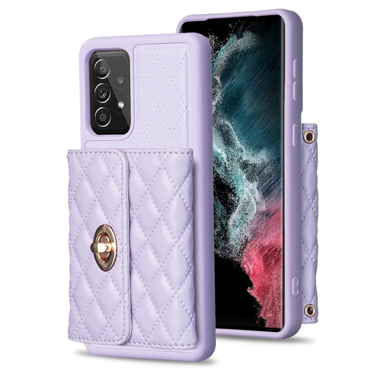 Horizontal Metal Buckle Wallet Rhombic Leather Phone Case, For Samsung Galaxy A12, For Samsung Galaxy A13 4G, For Samsung Galaxy A34 5G, For Samsung Galaxy A52 4G / 5G
