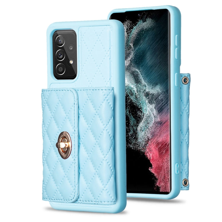 Horizontal Metal Buckle Wallet Rhombic Leather Phone Case, For Samsung Galaxy A12, For Samsung Galaxy A13 4G, For Samsung Galaxy A34 5G, For Samsung Galaxy A52 4G / 5G