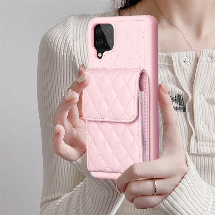 Vertical Wallet Rhombic Leather Phone Case, For Samsung Galaxy A12, For Samsung Galaxy A13 4G, For Samsung Galaxy A34 5G, For Samsung Galaxy A52 4G / 5G