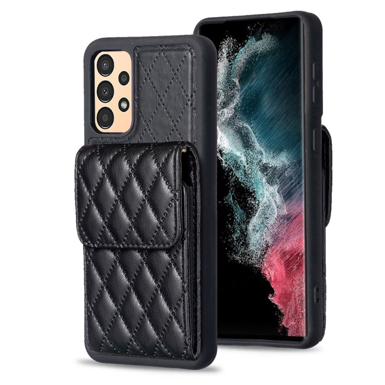 Vertical Wallet Rhombic Leather Phone Case, For Samsung Galaxy A12, For Samsung Galaxy A13 4G, For Samsung Galaxy A34 5G, For Samsung Galaxy A52 4G / 5G