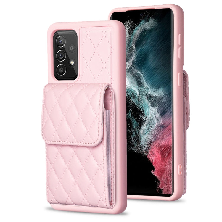 Vertical Wallet Rhombic Leather Phone Case, For Samsung Galaxy A12, For Samsung Galaxy A13 4G, For Samsung Galaxy A34 5G, For Samsung Galaxy A52 4G / 5G