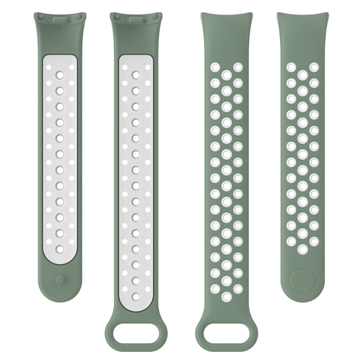 Sports Two Color Silicone Watch Band, For Xiaomi Mi Band 8