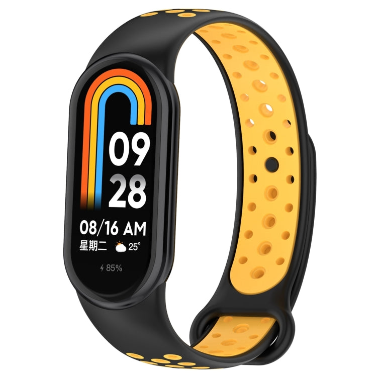 Sports Two Color Silicone Watch Band, For Xiaomi Mi Band 8