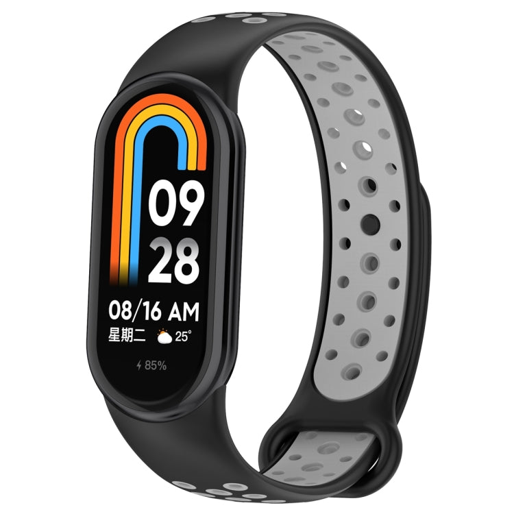 Sports Two Color Silicone Watch Band, For Xiaomi Mi Band 8